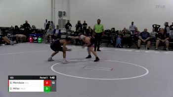 120 lbs Quarterfinals (8 Team) - Seth Mendoza, Dynasty vs Devon Miller, Oklahoma Black Ops