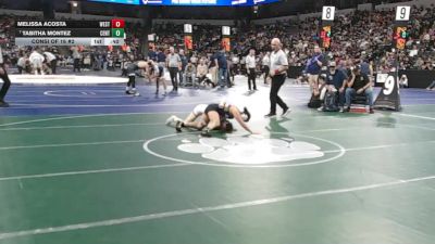 110 lbs Consi Of 16 #2 - Melissa Acosta, West Covina (SS) vs Tabitha Montez, Central Catholic (SJ)