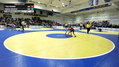 109 lbs Consi Of 16 #2 - Gio Suarez, Esperanza vs Josiah Orozco, Fort Lupton (CO)