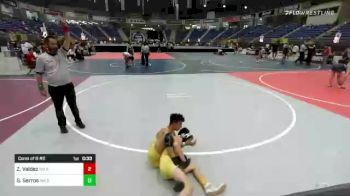 95 lbs Consi Of 8 #2 - Zack Valdez, NM Bad Boyz vs Gabriel Serros, NM Bad Boyz