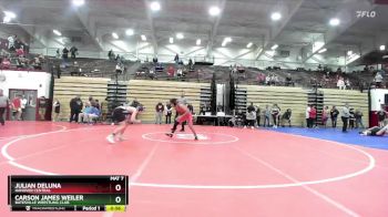 106 lbs Cons. Round 7 - Julian DeLuna, Hanover Central vs Carson James Weiler, Batesville Wrestling Club