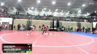 106 lbs Cons. Round 7 - Julian DeLuna, Hanover Central vs Carson James Weiler, Batesville Wrestling Club