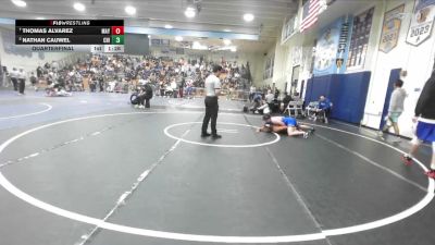 150 lbs Quarterfinal - Thomas Alvarez, Mayfair vs Nathan Cauwel, Chino