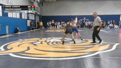 141 lbs Consi Of 16 #1 - Trevor Llewelyn, Maine Maritime Academy vs SEBASTIAN SARGENT, Plymouth