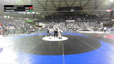 Boys 2A 132 lbs Cons. Semi - Justice Lopez, Orting vs Talin Kerr, Anacortes