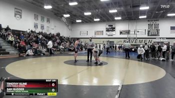 215 lbs 1st Place Match - Sam Rudder, Fremont Middle School vs Timothy Kline, Kuna Middle School