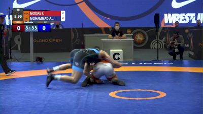 97 kg Kollin Moore, USA vs Mohammad Mohammadian, IRI