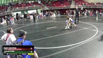 52-53 lbs 7th Place Match - Kiley Knutson, Hawks Wrestling Club (Lincoln) vs Lynlee Rork, 2TG