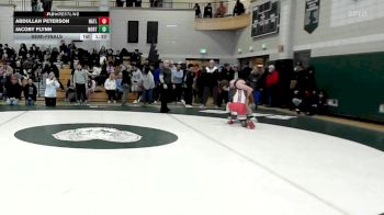 144 lbs Semifinal - Abdullah Peterson, North Attleborough vs Jacoby Flynn, Norton