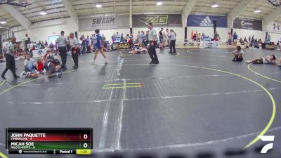 125 lbs Round 4 (6 Team) - Micah Soe, MILO`s Misfits vs John Paquette, Timberlane