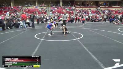 70 lbs Champ. Round 1 - Kaysen Ball, Trailhands vs Henry Pharis, Dakota Boyz Wrestling Club