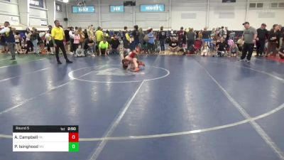 100-M lbs Round 5 - Aiden Campbell, PA vs Parker Isinghood, WV