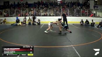 65 lbs 1st Place Match - Calvin Woodberry, Silverback Academy vs Mason Sopha, Yale Jr Bulldogs