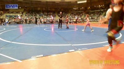 52 lbs Quarterfinal - Alayna Lawrence, RedWave Wrestling vs Mia Benitez, Juic3 Acad3my