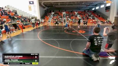 56-59 lbs Round 1 - Augustus Loyning, Powell Wrestling Club vs Aksel Polson, Thermopolis Wrestling Club