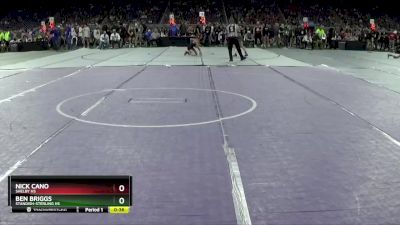 D3-106 lbs Cons. Round 2 - Ben Briggs, Standish-Sterling HS vs Nick Cano, Shelby HS