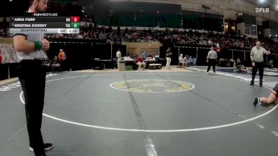 145 lbs Quarterfinal - Anna Farr, Rising Sun vs Kristina Dorsey, Tuscarora