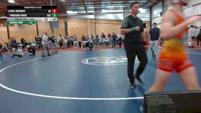 149 lbs Semifinal - Reggie Raiz, Clackamas Community College vs Luke Jensen, Unattached