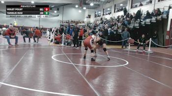 132 lbs Quarterfinal - Violet Polny, Holliston vs Yarielis Ruiz, Duggan