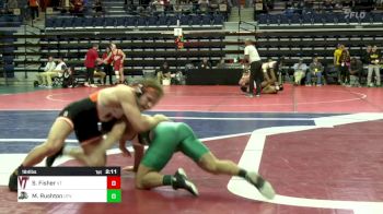 184 lbs Quarterfinal - Sam Fisher, Virginia Tech vs Mahonri Rushton, Utah Valley