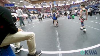 37-40 lbs Quarterfinal - Caroline Rice, Noble Takedown Club vs Bradley Francis, Skiatook Youth Wrestling