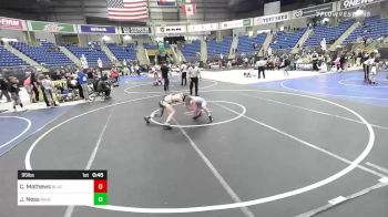 95 lbs Consolation - Cooper Mathews, Black Fox Wr Ac vs Jacob Ness, Basement Brawlers