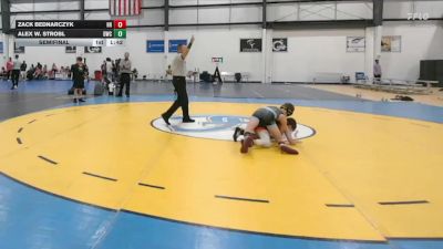 80 lbs Semifinal - Zack Bednarczyk, Hanover Hawkeye vs Alex W. Strobl, Darkhorse Wrestling Club