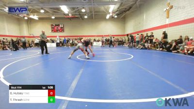 126 lbs Quarterfinal - George Hulsey, Team Tulsa Wrestling Club vs Tegan Thrash, South Central Punisher Wrestling Club