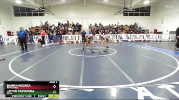 132 lbs Champ. Round 1 - Damian Inzunza, Porterville vs Jayden Castaneda, Royal