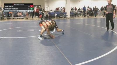 85 lbs Round Of 32 - Sam Smith, IA vs Waylon Worley, FL