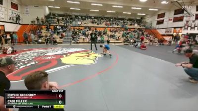 53 lbs Cons. Semi - Case Miller, Riverton USA Wrestling vs Rhylee Goolsbey, Powell Wrestling Club