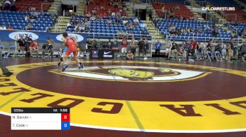 120 lbs Rnd Of 32 - Hunter Garvin, Iowa vs Timothy Cook, Rhode Island