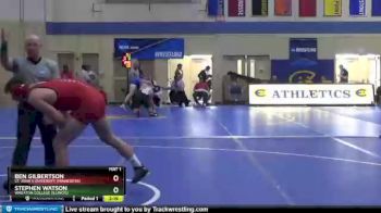 174 lbs Prelim - Stephen Watson, Wheaton College (Illinois) vs Ben Gilbertson, St. John`s University (Minnesota)