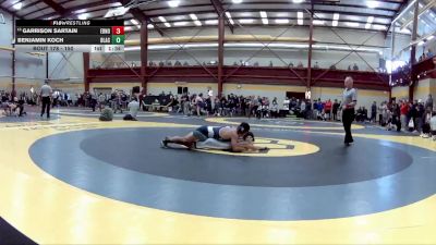 150 lbs Champ. Round 2 - Garrison Sartain, Edmond North vs Benjamin Koch, Blair Academy