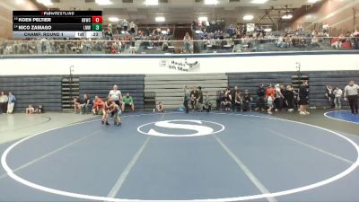 47 lbs Champ. Round 1 - Koen Peltier, Kimberly Bulldog Wrestling Club vs Nico Zamago, Lil Mavs Wrestling