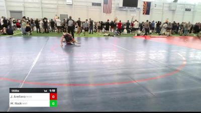 130 lbs Quarterfinal - Jaxson Arellano, Reverence Grappling vs Mickey Rock, WAR Wrestling Club