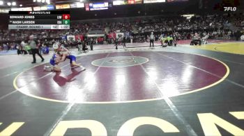 120 lbs Champ. Round 1 - Nash Larsen, Coeur D Alene vs Edward Jones, Lowry