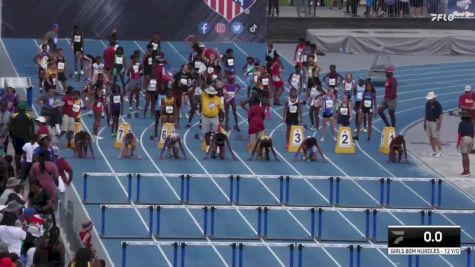 Youth Girls' 100m Hurdles Championship, Semi-Finals 3 - Age 12