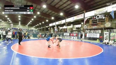 157 lbs Cons. Round 2 - Evan Flint, Bison Wrestling Club vs Logan Hargraves, Spearfish
