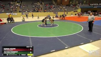 100 lbs Semifinal - Sophia Moore, Harrison County vs Payton Pomeroy, Pleasure Ridge Park