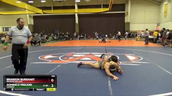 174 lbs Quarterfinal - Brandon Burkhart, Baldwin Wallace vs Dominico Migliori, Lourdes