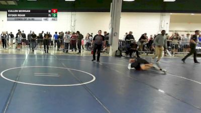 90 lbs Consi Of 16 #2 - Cullen Morgan, MI vs Ryder Ream, PA