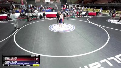 132 lbs Cons. Round 5 - Brian Miller, Palo Alto Elite WC vs Justin Giard, NorCal Gold Rush Wrestling Academy