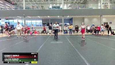 80 lbs Finals (8 Team) - Colton Hunley, Crossroads Wrestling vs Everett Eberle, Wolfpack WC