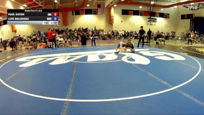 120 lbs Cons. Round 3 - Paul Eaton, Caliber Wrestling Academy vs Luis Melendez, Prince William Wrestling Club