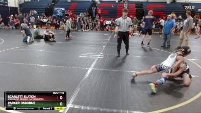 80 lbs Round 3 - Scarlett Slaton, Northeast Georgia Mat Monstars vs Parker Osborne, C2X