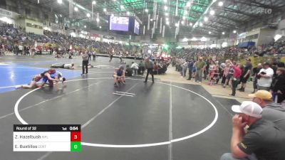 101 lbs Round Of 32 - Zanea Hazelbush, Rifle Youth Wrestling vs Eymy Bustillos, Center Middle School