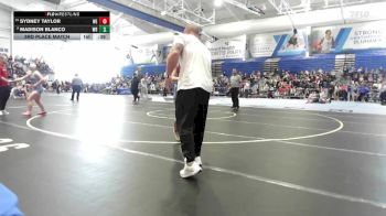 135 lbs 3rd Place Match - Madison Blanco, Washburn Rural vs Sydney Taylor, Wichita East