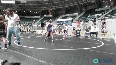 92 lbs Rr Rnd 3 - Zoie Gregory, SE Girls vs Yaretzi Rojas, Team Tulsa Girls