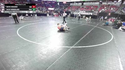 D3-126 lbs Cons. Round 1 - Seth Kessen, Cedar Grove-Belgium vs Jack Wendling, Valders